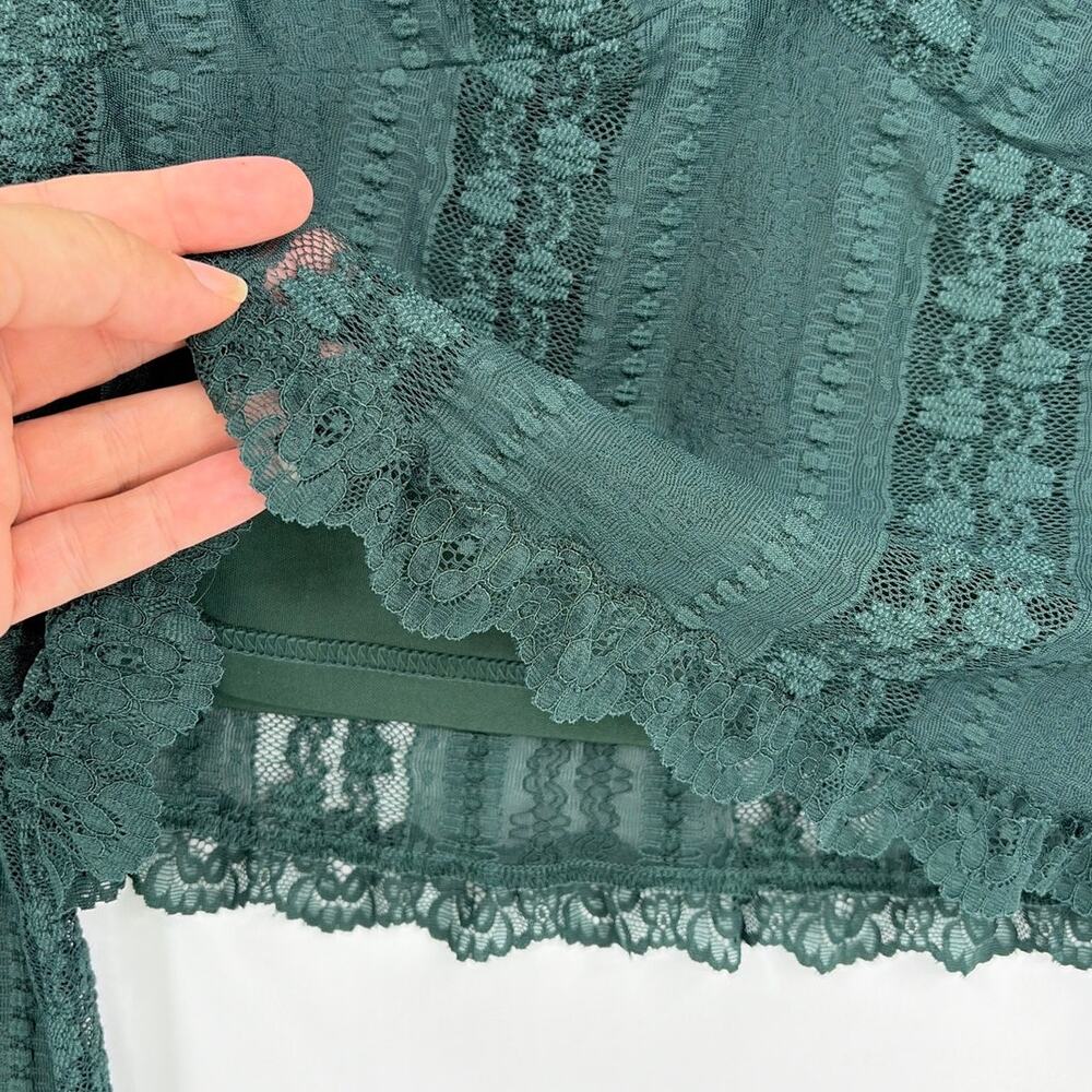 Altare'd State Lace Whimsigoth Womens Top Sz XL Y2K Babydoll Fairy Bell Forest - Picture 5 of 10